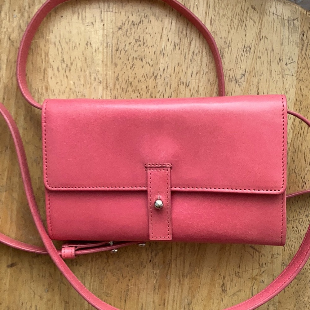 Convertible Tusk pink mini crossbody bag + wallet